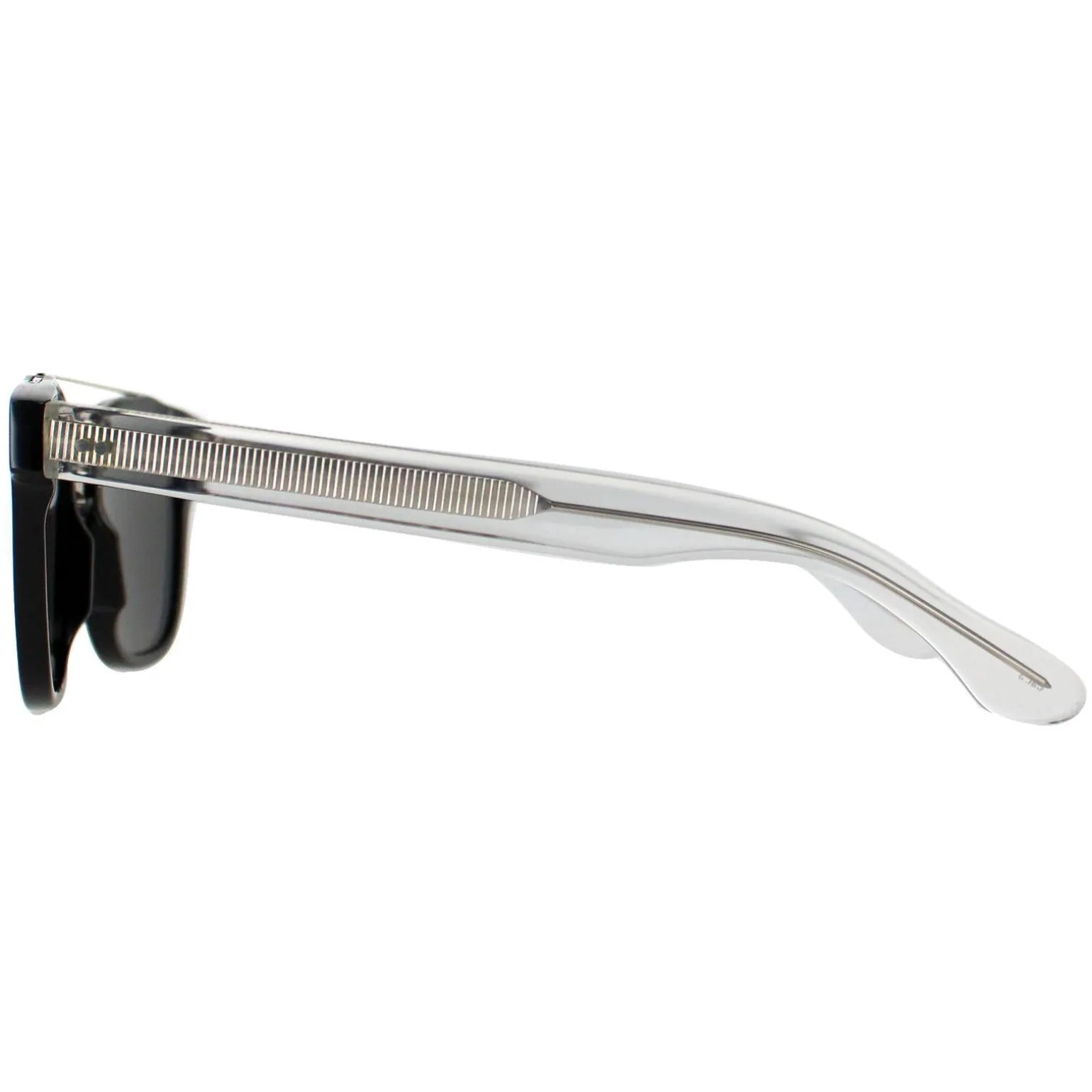 Cutler and Gross Sunglasses 1297 001 Silver Black Crystal Grey