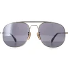 David Beckham Sunglasses DB7004/S J5G T4 Gold Silver