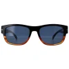David Beckham Sunglasses DB7035/S 37N KU Black Horn Blue