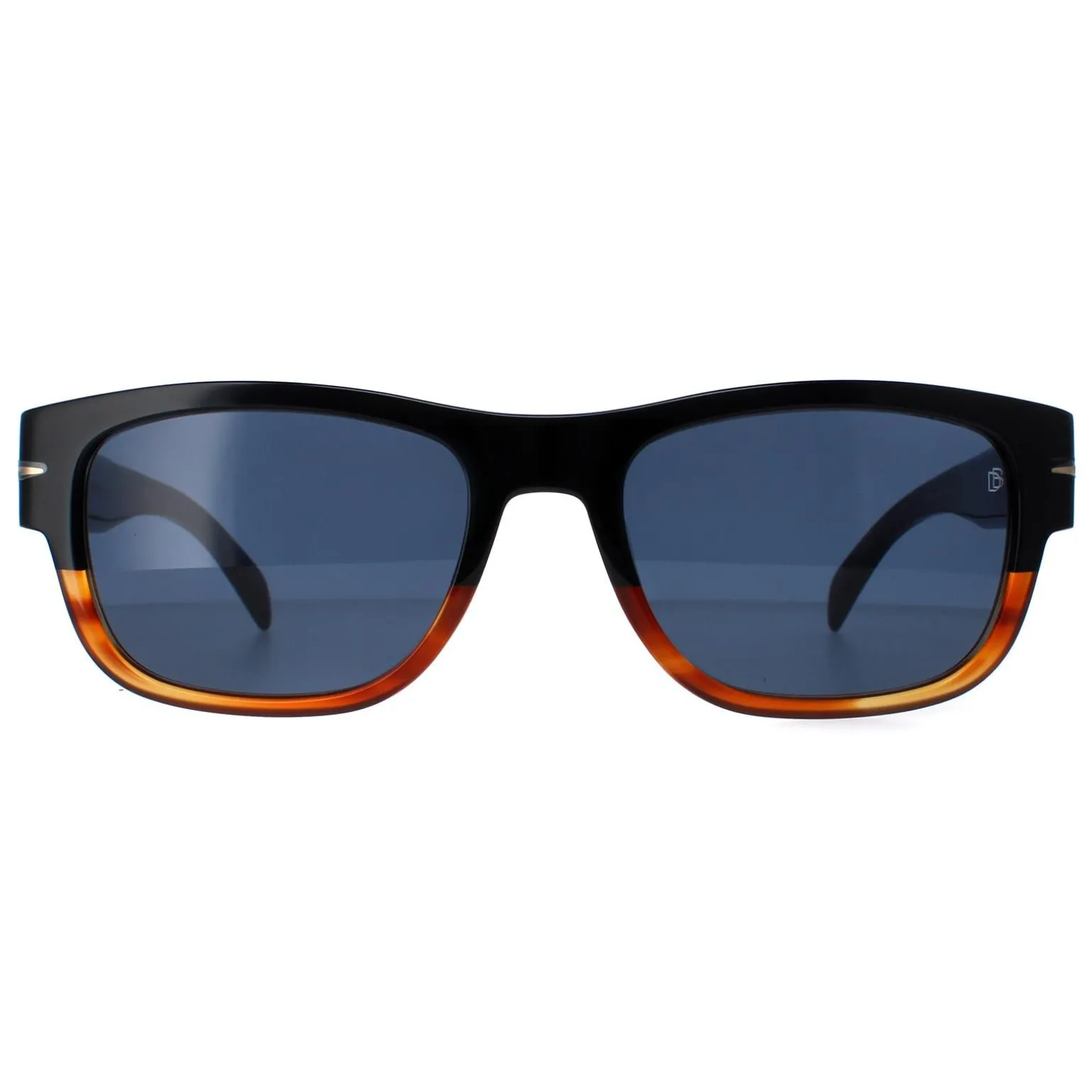 David Beckham Sunglasses DB7035/S 37N KU Black Horn Blue