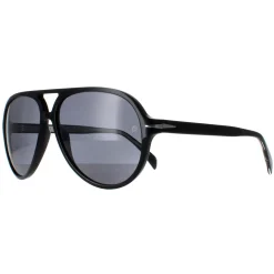 David Beckham Sunglasses DB1091/S 807 M9 Shiny Black Dark Grey