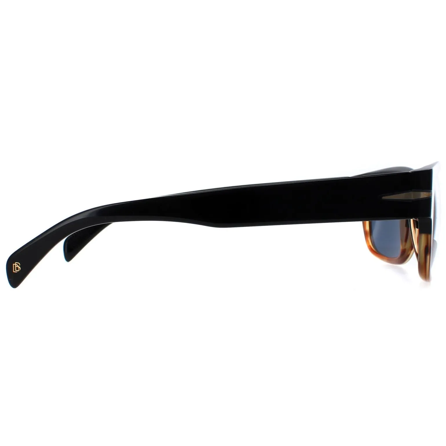 David Beckham Sunglasses DB7035/S 37N KU Black Horn Blue