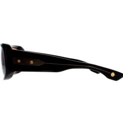 Dita Sunglasses Superflight DTS133-61-01 Black Yellow Gold Dark Brown