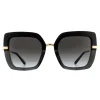 Dolce & Gabbana Sunglasses DG4373 32468G Top Black on Transparent Blac