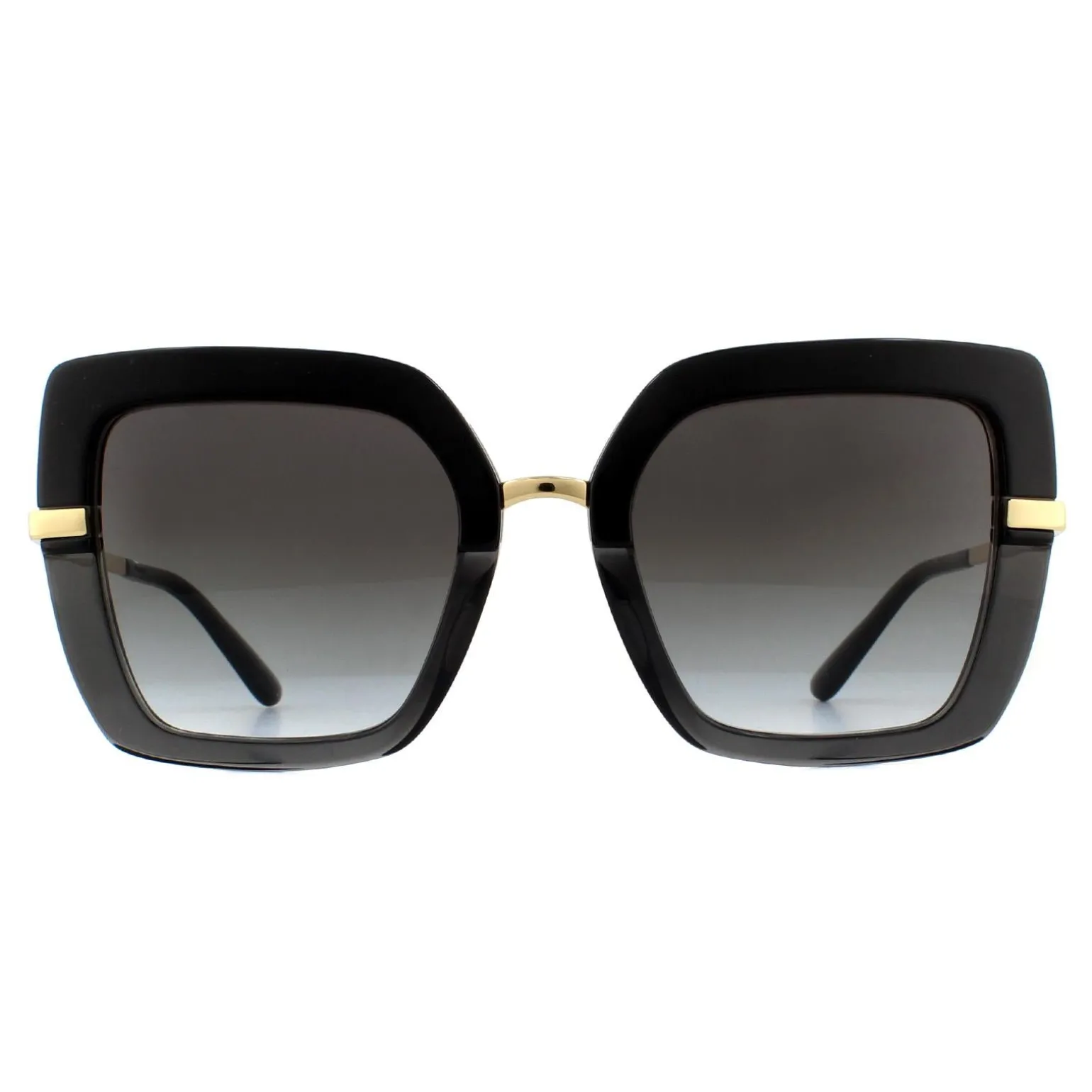 Dolce & Gabbana Sunglasses DG4373 32468G Top Black on Transparent Blac