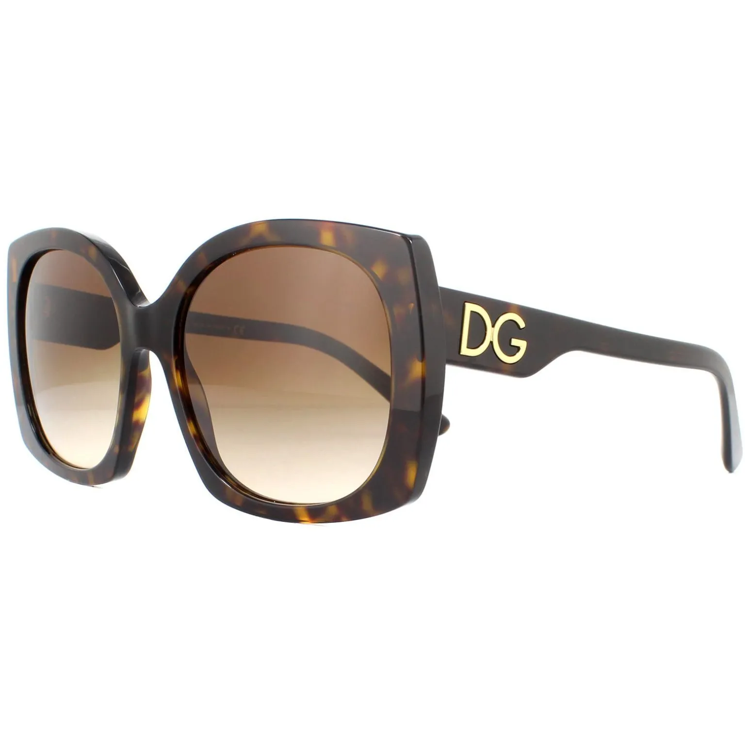 Dolce & Gabbana Sunglasses DG4385 502/13 Havana Brown Gradient Dark Br