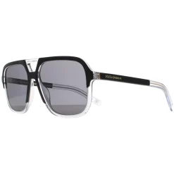Dolce & Gabbana Sunglasses DG4354 501/81 Top Black on Crystal Dark Gre