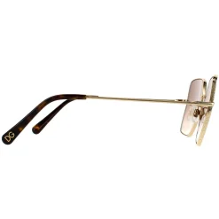 Dolce & Gabbana Sunglasses DG2242 02/13 Gold Dark Brown Gradient