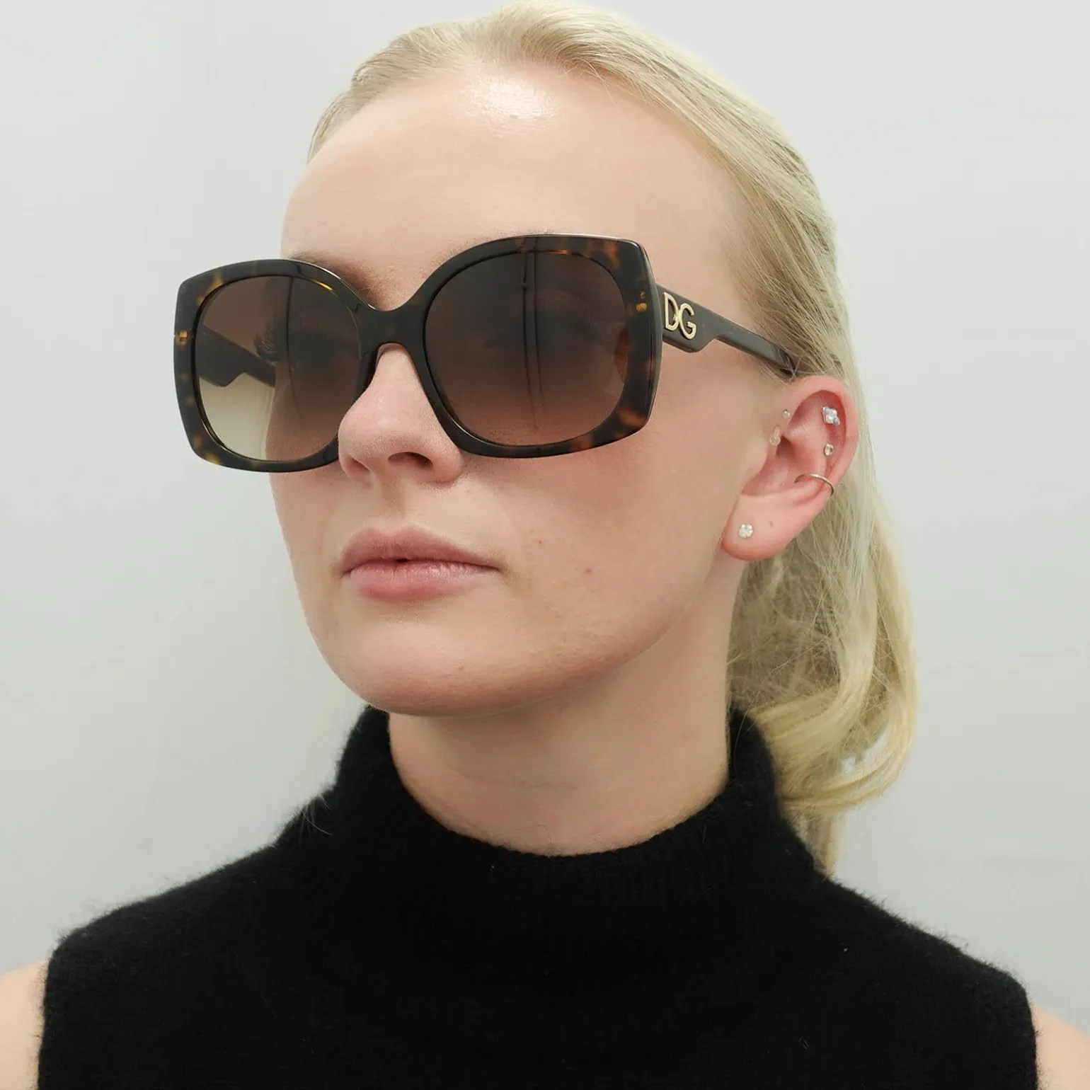 Dolce & Gabbana Sunglasses DG4385 502/13 Havana Brown Gradient Dark Br