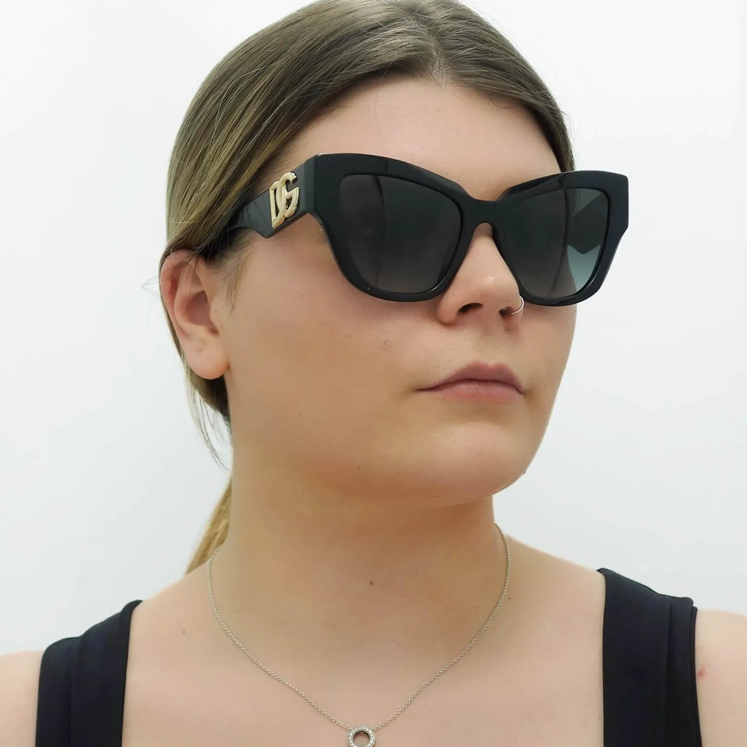 Dolce & Gabbana Sunglasses DG4404 501/8G Black Grey Gradient