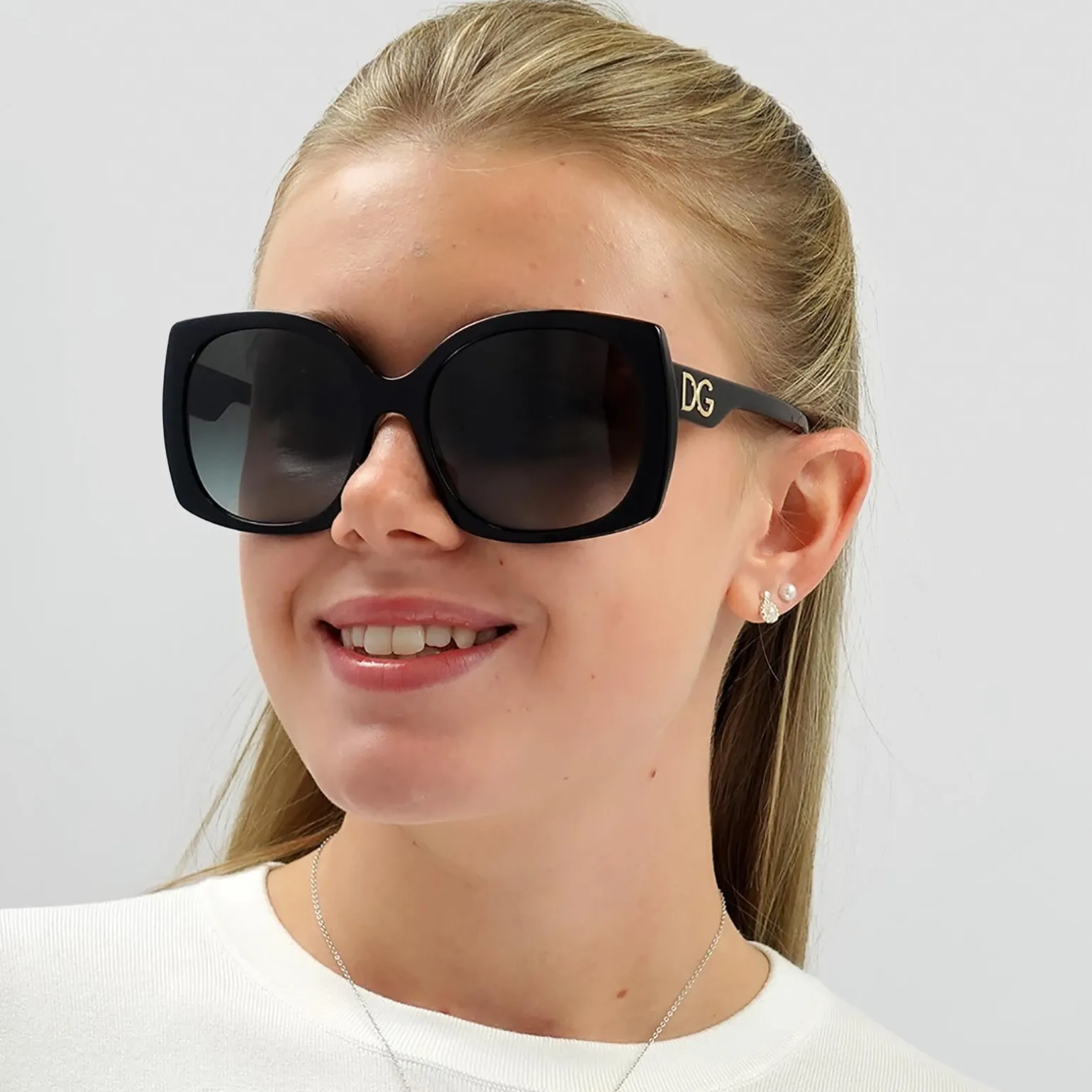 Dolce & Gabbana Sunglasses DG4385 501/8G Black Light Grey Gradient Bla
