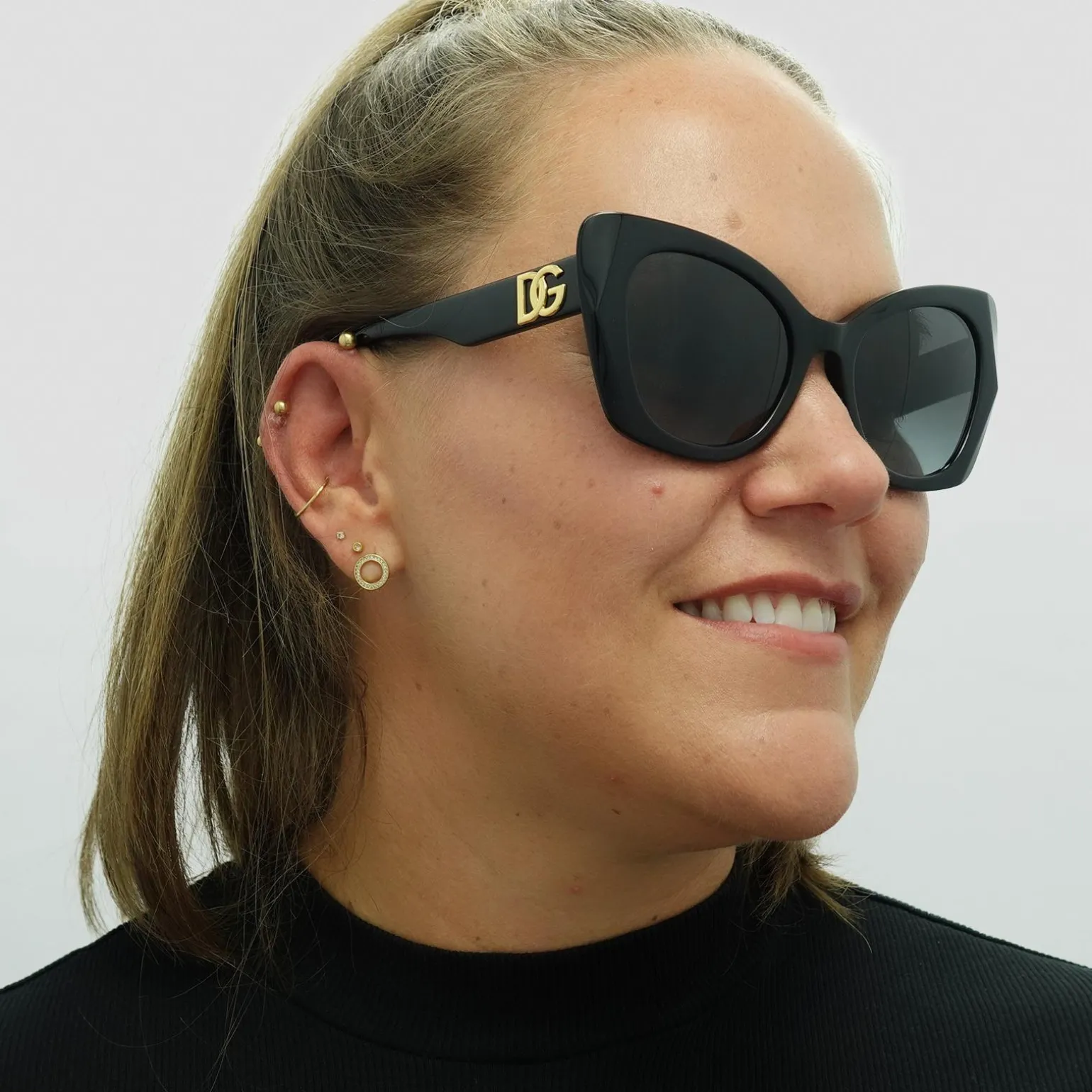 Dolce & Gabbana Sunglasses DG4405 501/8G Black Grey Gradient