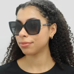 Dolce & Gabbana Sunglasses DG6138 32468G Black On Transparent Grey Dar