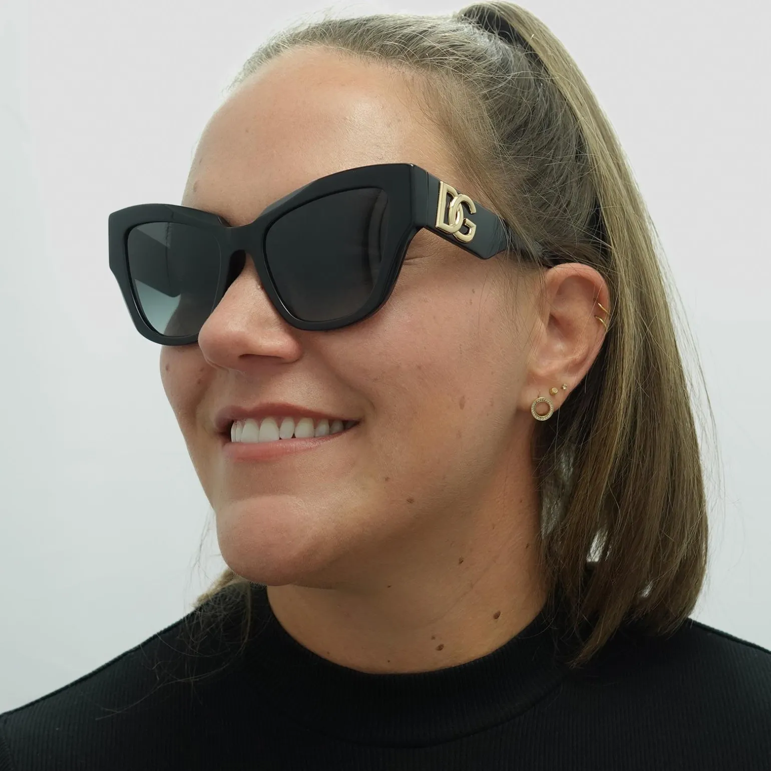 Dolce & Gabbana Sunglasses DG4404 501/8G Black Grey Gradient