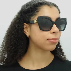 Dolce & Gabbana Sunglasses DG4405 501/8G Black Grey Gradient