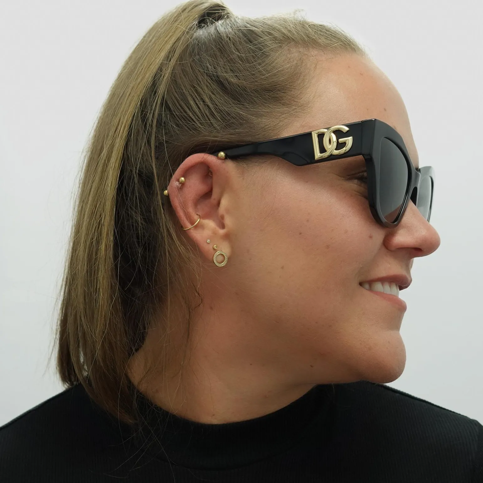 Dolce & Gabbana Sunglasses DG4404 501/8G Black Grey Gradient