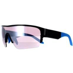 Dragon Sunglasses Tracer X 41091-001 Shiny Black Lumalens Silver Ioniz
