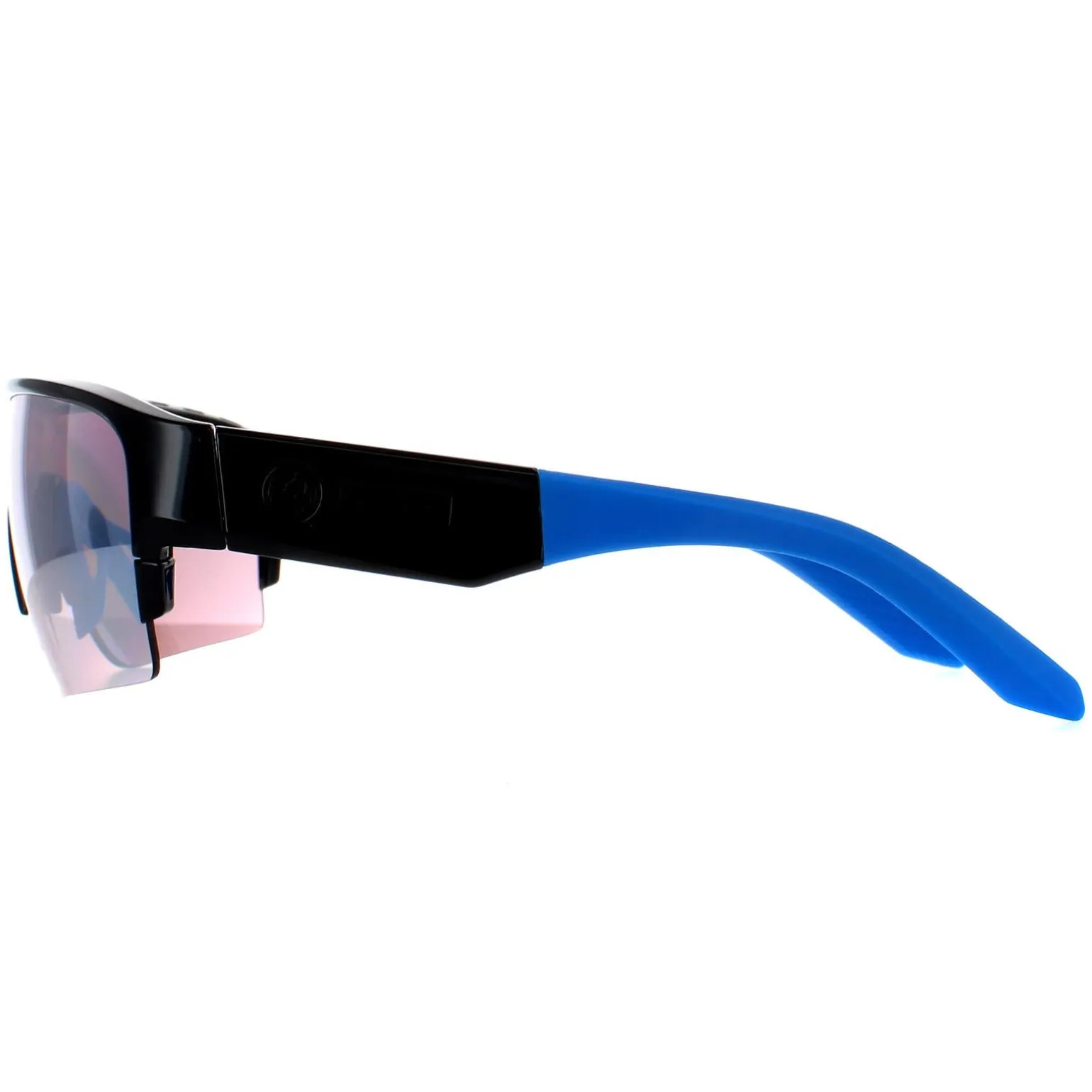 Dragon Sunglasses Tracer X 41091-001 Shiny Black Lumalens Silver Ioniz