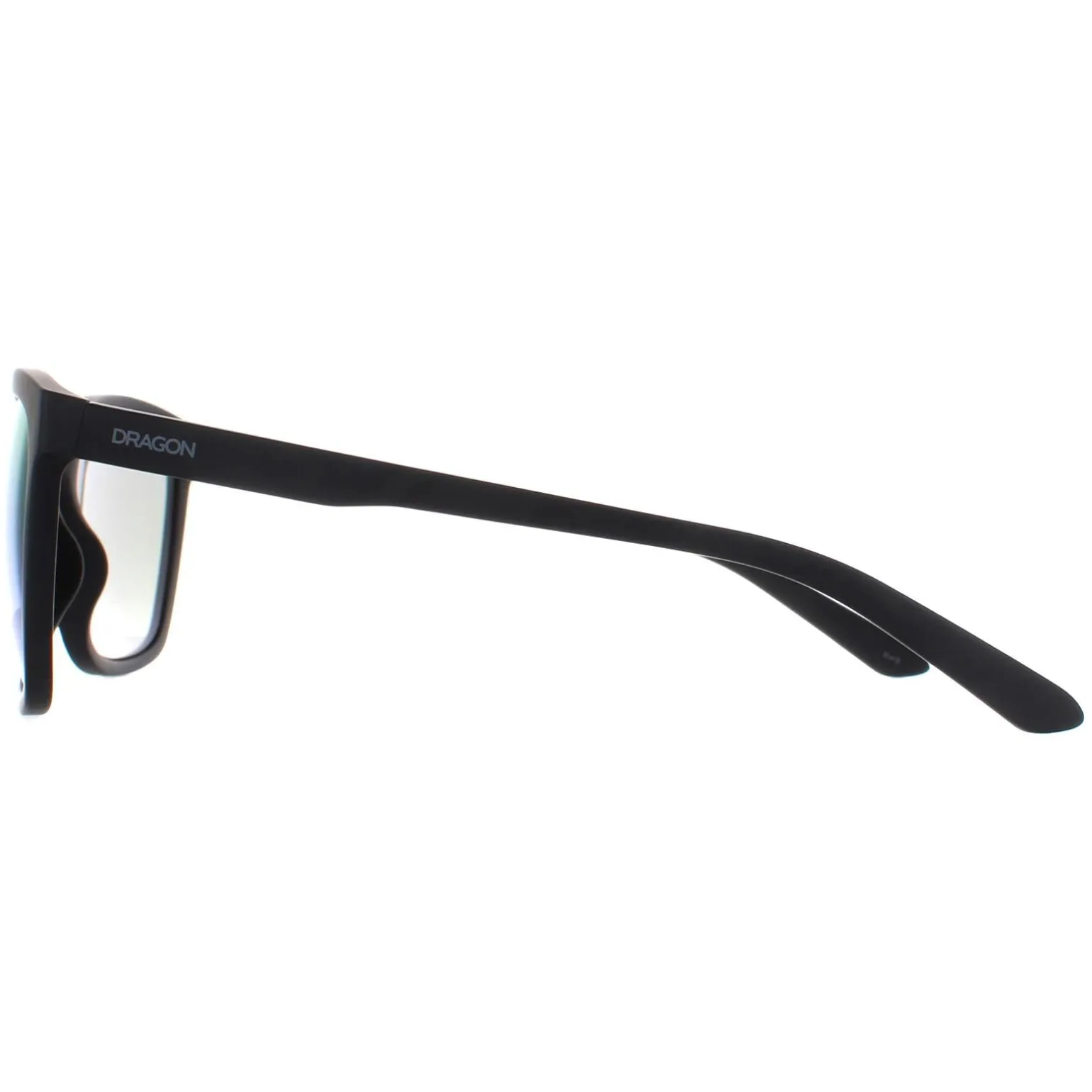 Dragon Sunglasses Wilder 46689-003 Matte Black Lumalens Blue Ionized