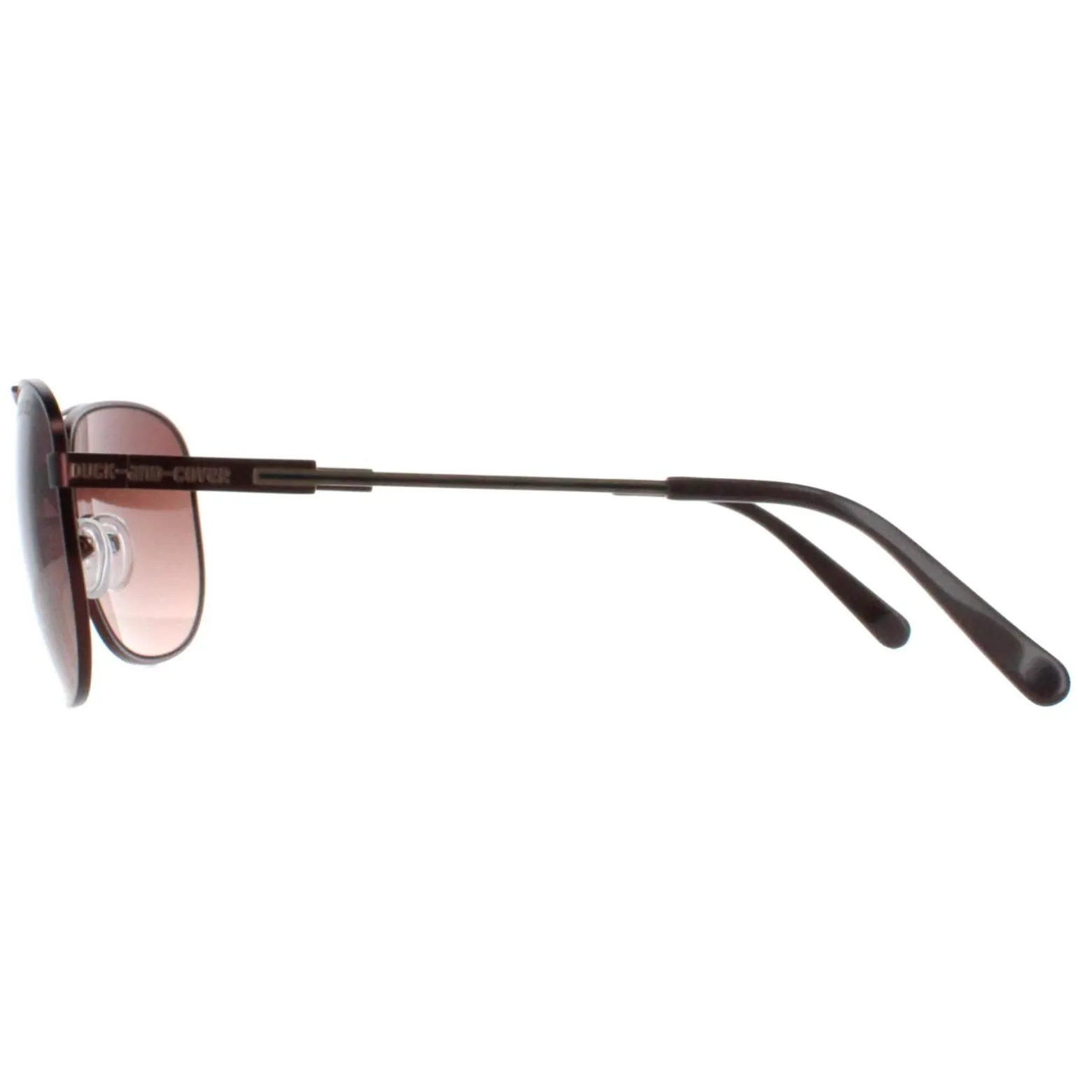 Duck and Cover Sunglasses DCS017 C1 Black Brown Gradient