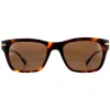 Dunhill Sunglasses SDH014 748P Matt Dark Havana Brown Polarized