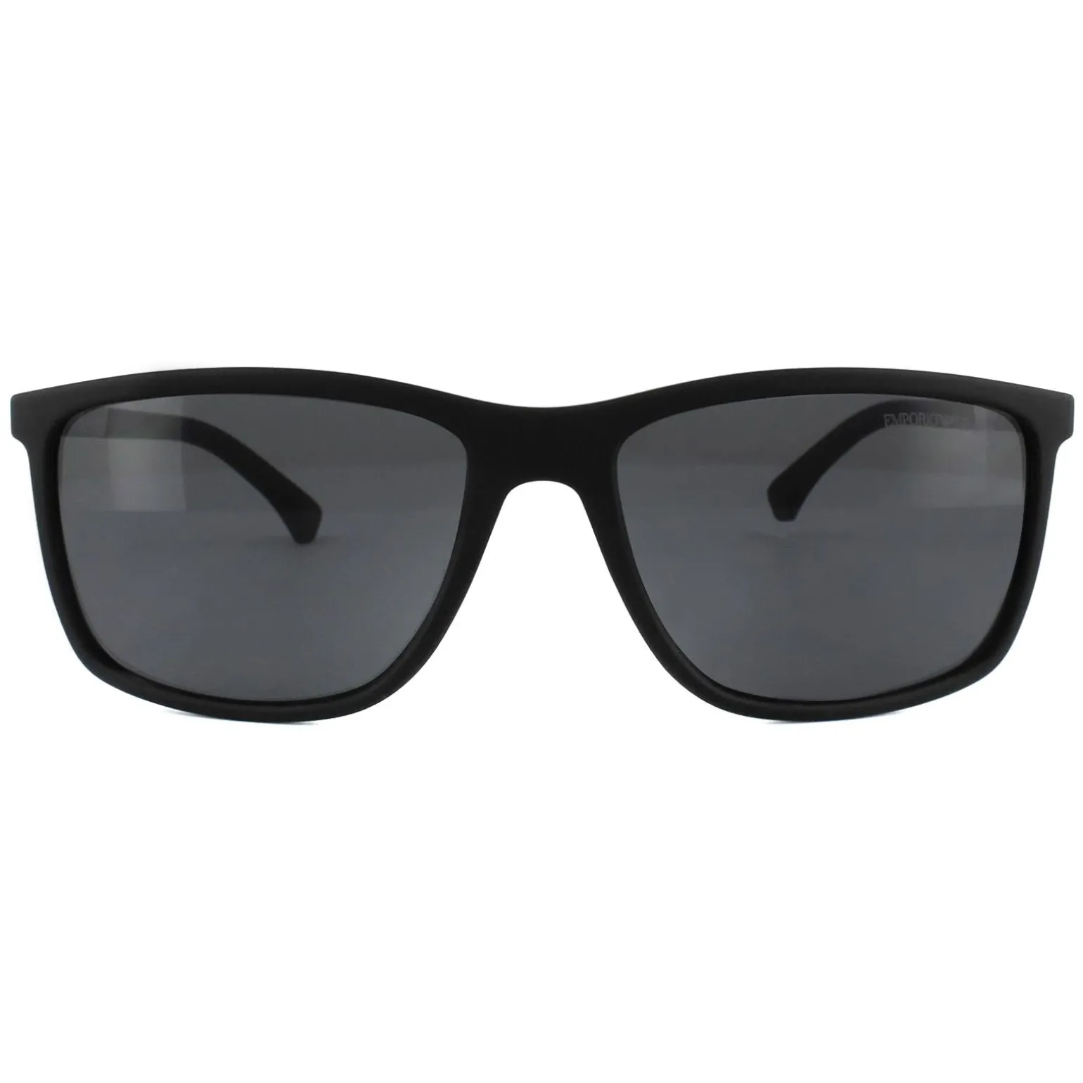 Emporio Armani Sunglasses 4058 5063/81 Black Rubber Grey Polarized