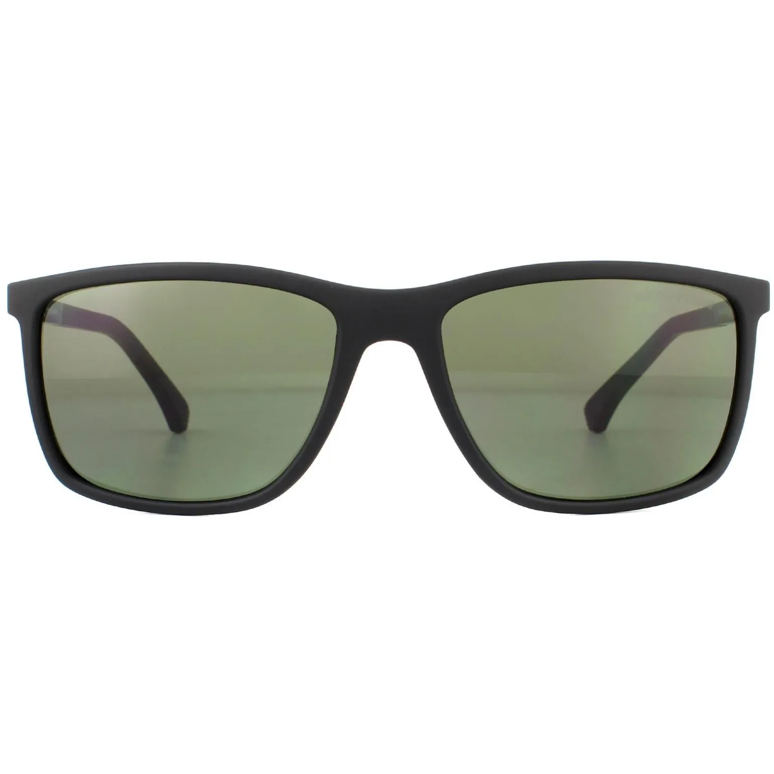 Emporio Armani Sunglasses EA4058 56539A Rubber Black Green Polarised