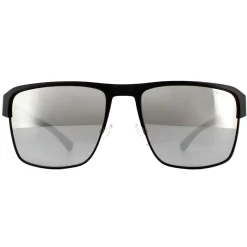 Emporio Armani Sunglasses EA2066 3001Z3 Matte Black Grey Mirror Silver