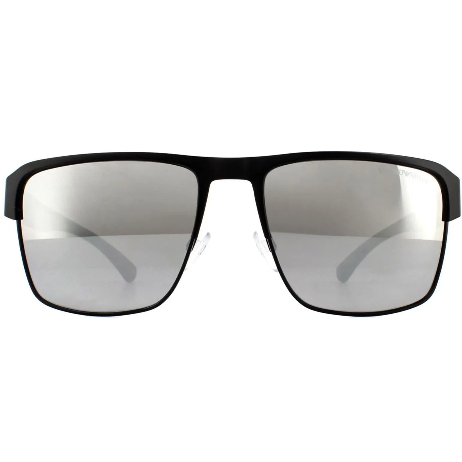 Emporio Armani Sunglasses EA2066 3001Z3 Matte Black Grey Mirror Silver