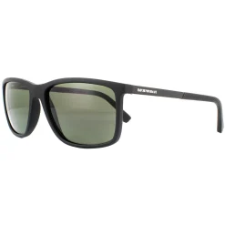 Emporio Armani Sunglasses EA4058 56539A Rubber Black Green Polarised
