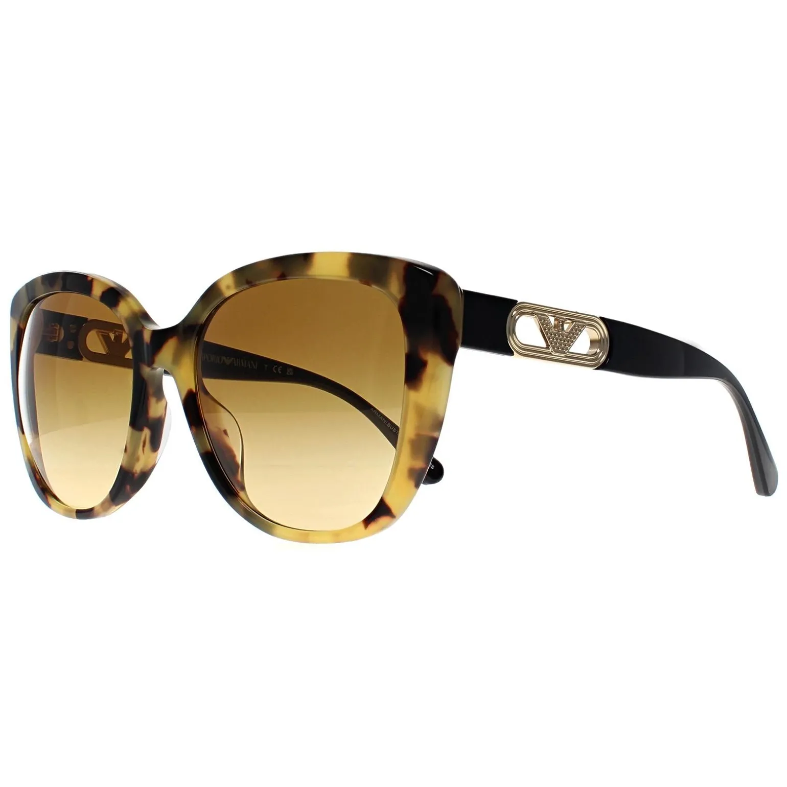Emporio Armani Sunglasses EA4214U 60593B Shiny Yellow Havana Light Bro