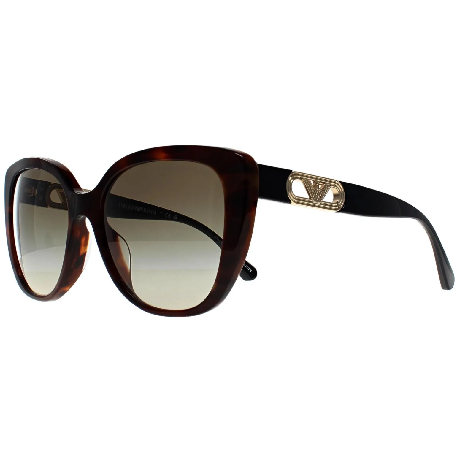 Emporio Armani Sunglasses EA4214U 60608E Shiny Havana Red Green Gradie