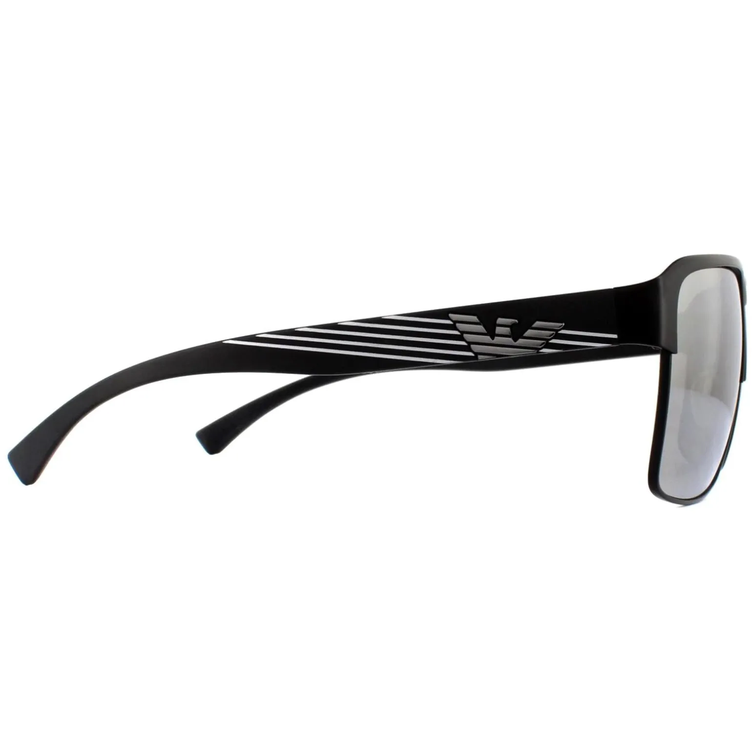 Emporio Armani Sunglasses EA2066 3001Z3 Matte Black Grey Mirror Silver