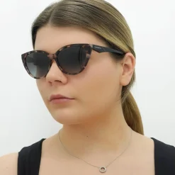 Emporio Armani Sunglasses EA4162 54108G Shiny Pink Havana Grey Gradien