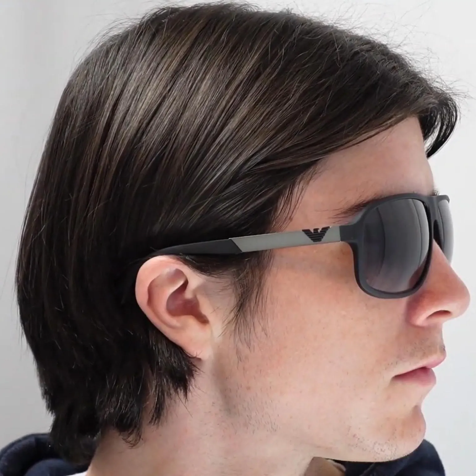 Emporio Armani Sunglasses 4029 50638G Black Rubber Grey Gradient