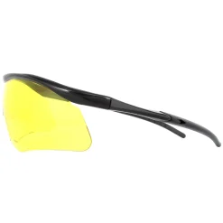Eyelevel Impact Shooting Safety Glasses Sunglasses Black Yellow Shatte