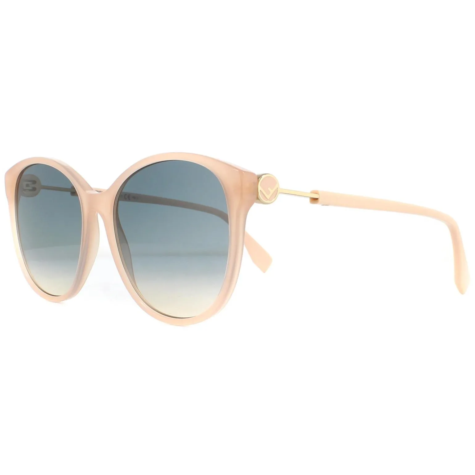 Fendi Sunglasses FF0412S FWM/I4 Nude Blue Polarized