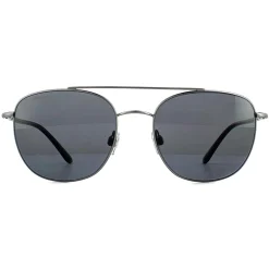 Giorgio Armani Sunglasses AR6042 300381 Matte Gunmetal Grey Polarized