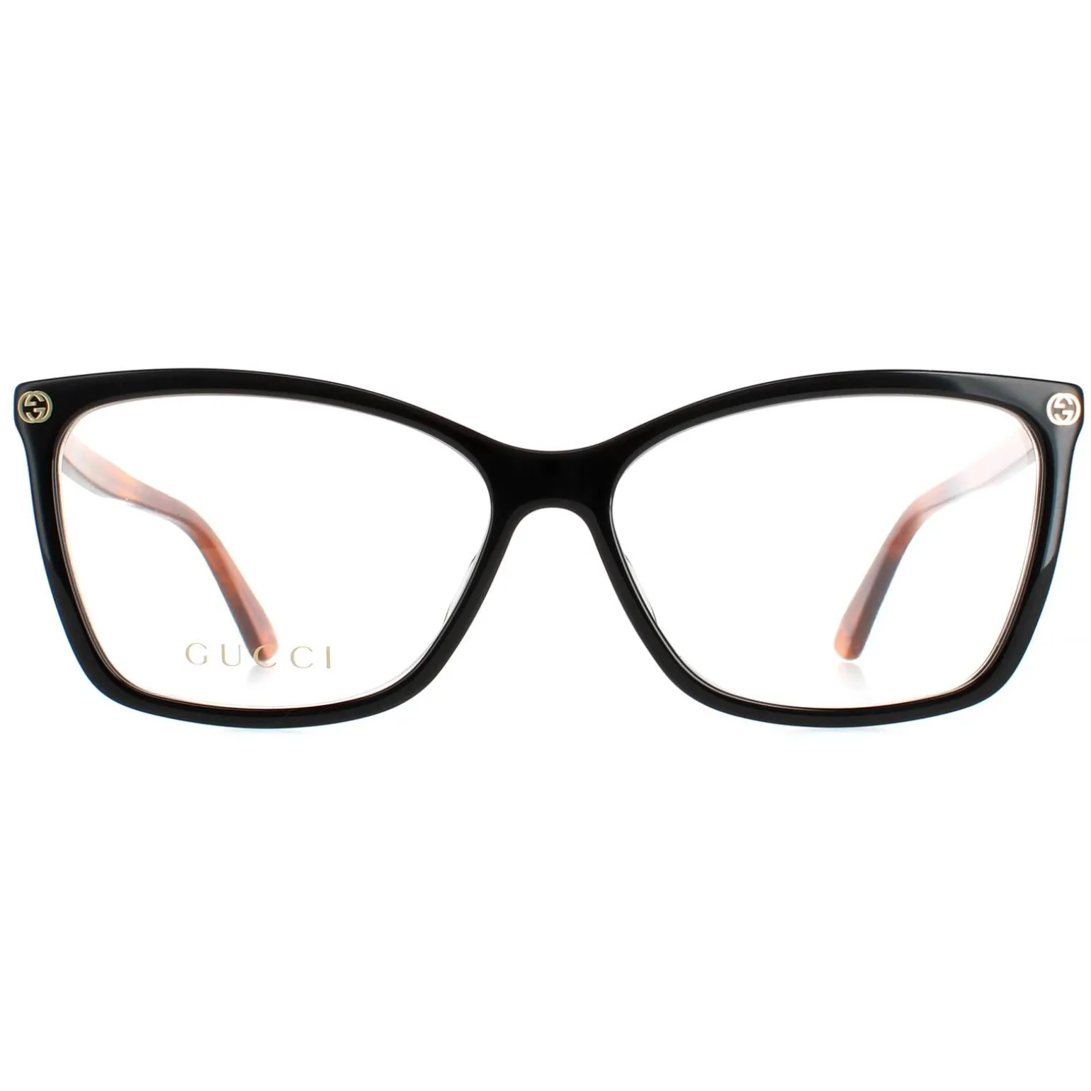 Gucci Glasses Frames GG0025O 003 Black Havana Women