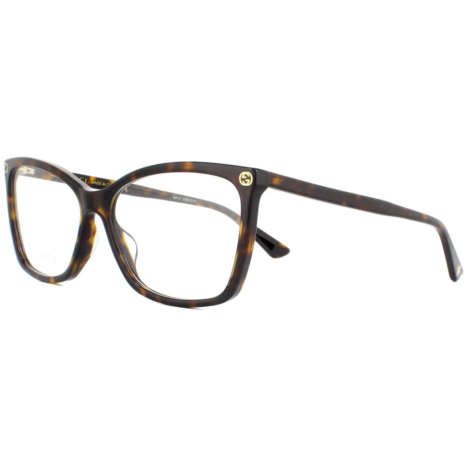 Gucci Glasses Frames GG0025O 002 Dark Havana Women