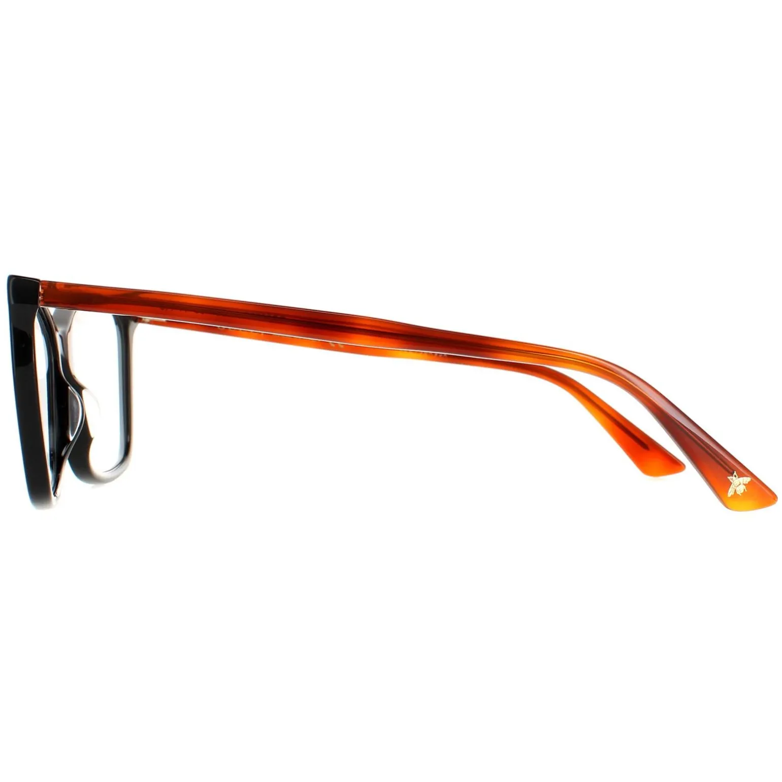 Gucci Glasses Frames GG0025O 003 Black Havana Women