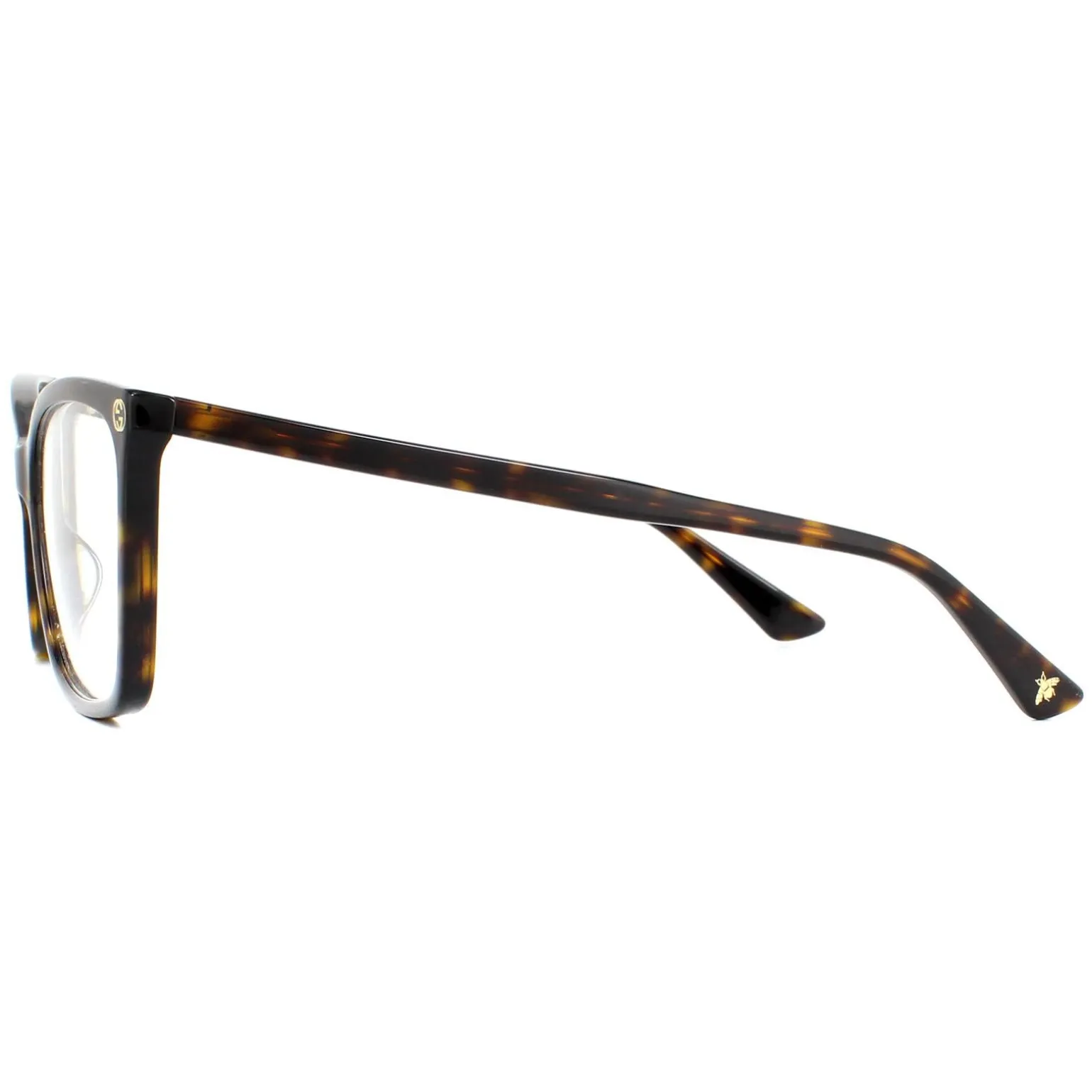 Gucci Glasses Frames GG0025O 002 Dark Havana Women