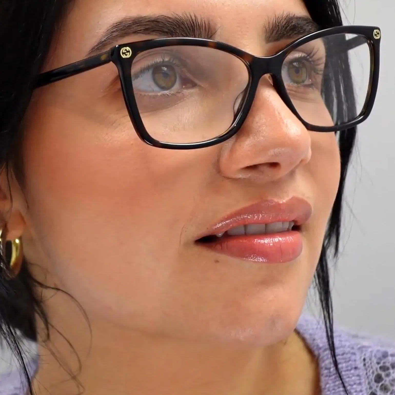 Gucci Glasses Frames GG0025O 002 Dark Havana Women