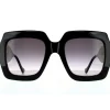 Gucci Sunglasses GG1022S 006 Black Grey Gradient