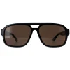 Gucci Sunglasses GG1342S 002 Black Brown Polarised