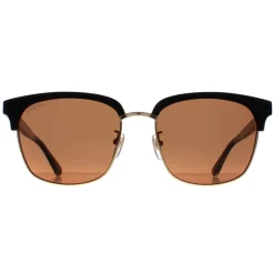 Gucci Sunglasses GG0382S 002 Black and Gold Brown