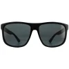 Gucci Sunglasses GG0010S 001 Black Rubber Grey