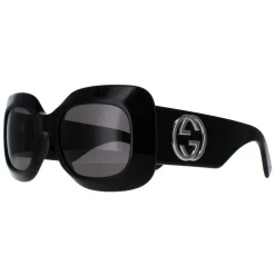Gucci Sunglasses GG1695S 001 Black with Silver Grey