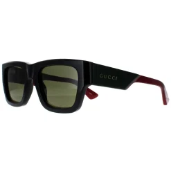 Gucci Sunglasses GG1668S 003 Black with Green and Red Green
