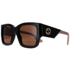 Gucci Sunglasses GG1663S 004 Black with Nude Pink Brown
